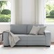vidaXL Sofa 2-osobowa, jasnoszara, 140 cm, tapicerowana tkaniną 3