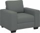 vidaXL Sofa Fotel Ciemnoszary 60 cm Tkanina 2