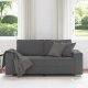 vidaXL Sofa dwuosobowa Ciemnoszara 140 cm Tkanina sztruksowa 3
