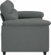 vidaXL Sofa 2-osobowa Ciemnoszara 120 cm Tkanina 5
