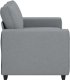 vidaXL Sofa 2-osobowa Jasnoszara 120 cm Tkanina 5