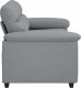 vidaXL Sofa 2-osobowa Jasnoszara 120 cm Tkanina 5