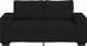 vidaXL Sofa 2-osobowa Czarna 120 cm Tkanina 4