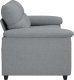 vidaXL Sofa 2-osobowa, jasnoszara, 140 cm, tapicerowana tkaniną 5