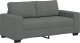 vidaXL Sofa 2-osobowa, ciemnoszara, 140 cm, tapicerowana tkaniną 2