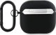 BMW BMA4SSLBK AirPods 4 cover            czarny/black Geniune Leather Silver Logo 2