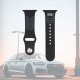 Pasek Audi Geometric Pattern Silicone    Watch Strap do Apple Watch 40/41/42mm czarny 6
