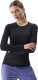 Koszulka damska 4F Longsleeve FNK F324 głęboka czerń 4FRSS25TFLOF324 20S XL 1