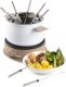 DOMO DO736F Fondue wood white, 1500W 1