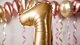 Balon fol.Cyfra 1 86cm złoty 82809 4