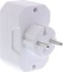 InLine® Steckdosenadapter, Schutzkontakt Stecker an 4x Eurobuchse, weiß 1