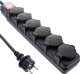 InLine® Outdoor-Steckdosenleiste, 6-fach Schutzkontakt, IP44, mit Schalter, 5m 1