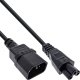 InLine® Netzkabel, C14 Kupplung auf C5 Stecker, schwarz, 5m 1