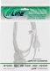 InLine® Euro-Verlängerung, Eurostecker an Eurokupplung, weiß, 0,2m 2