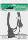 InLine® Euro-Verlängerung, Eurostecker an Eurokupplung, schwarz, 0,5m 1
