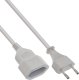 InLine® Euro-Verlängerung, Eurostecker an Eurokupplung, weiß, 1,5m 1