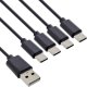 Kabel USB Delock USB-A - 4x USB-C 1 m Czarny 1