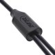Kabel USB Vision USB-A - 2x USB-C 1 m Czarny 2