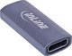 InLine® USB4 Adapter, USB-C Buchse/Buchse, Aluminium, grau 1