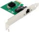 Karta sieciowa InLine ® Gigabit karta sieciowa, 1x RJ45 1Gb/s, PCIe x1, niskoprofilowa płyta montażowa 2