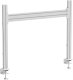 InLine® Slatwall Tischhalterung, Panel Aluminium 1m inkl. 2 Stützen 0,86m 1