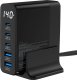 InLine® USB PD Netzteil, GaN Ladegerät, 5-Port, USB-C + USB-A, 140W, mit Display 2