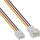 InLine® Lüfterkabel Verlängerung, 3pol Molex Stecker / Buchse, 1m 1