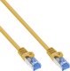 Lindy InLine® Patchkabel, Cat.6A, S/FTP, TPE (LSZH), CCA, gelb, 0,3m 1