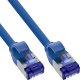 InLine® Patchkabel Slim, Cat.6A, S/FTP, TPE (LSZH) flexibel, PoE, blau, 1m 1