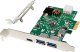 InLine® Schnittstellenkarte, 2x USB-A, 1x USB-C 3.2 Gen.1, PCIe, PD3.0, mit 6pol 1