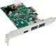 InLine® Schnittstellenkarte, 2x USB-A, 1x USB-C 3.2 Gen.1, PCIe, PD3.0, mit 6pol 2