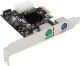InLine® Schnittstellenkarte, 2x PS/2, PCIe (PCI-Express) 1