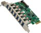 InLine® Schnittstellenkarte, 7x USB-A 3.2 Gen.1, PCIe, mit SATA Stromanschluss 1