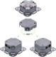 InLine InLine® Cat.6A Anschlussdose, 2x RJ45 Buchse, RAL9010, weiß 3