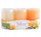 Świeca zapachowa FLORIS VANILLA SWEETS 3sztuki walec 6x9cm parafinowa 1