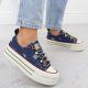 Trampki jeansowe na paltformie niebieskie Goe RR2N4103 39 1
