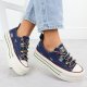 Trampki jeansowe na paltformie niebieskie Goe RR2N4103 37 1