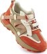 Skórzane sneakersy damskie beżowo pomarańczowe Goe RR2N4064 38 6