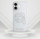 Case Karl Lagerfeld IML Rhinestones Karl Head for iPhone 16 transparent 10