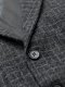 Elegancka kamizelka męska w kratkę z klapami  czarna V3 OM-BLZV-0110 XXL 6