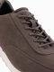 Męskie sportowe buty sneakersy z ekoskóry o zamszowym wykończeniu  ciemnobrązowe V2 OM-FOCS-0161 44 1