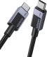 Kabel USB Ugreen USB-C - USB-C 3 m Czarno-szary 2