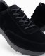 Męskie buty sportowe sneakersy z ekoskóry o zamszowym wykończeniu czarne V1 OM-FOCS-0161 45 4