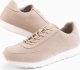 Sportowe męskie buty sneakersy z ekoskóry o zamszowym wykończeniu  piaskowe V4 OM-FOCS-0161 41 5