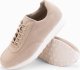 Sportowe męskie buty sneakersy z ekoskóry o zamszowym wykończeniu  piaskowe V4 OM-FOCS-0161 40 1
