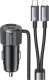 Ładowarka samochodowa USAMS YT Series    CC287 66W 1xUSB-A 1xUSB-C + kabel 2w1 USB-C/Lightning tarnish 1