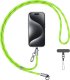 Smycz do telefonu z kablem do ładowania  Usams SJ745 60W USB-C do USB-C 1.2m zielony 1