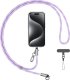 Smycz do telefonu z kablem do ładowania  Usams SJ746 30W USB-C do Lightning 1.2m fioletowy 1