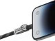 Smycz do telefonu z kablem do ładowania  Usams SJ746 30W USB-C do Lightning 1.2m fioletowy 1