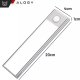Lampka szafkowa z czujnikiem ruchu Listwa Alogy Motion Sensor LED Light 20cm do garderoby szafy kuchni Srebrna 2